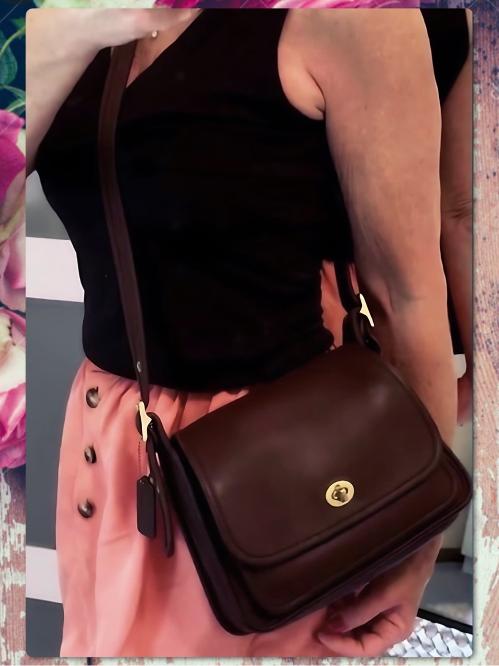 COACH MAHOGANY BROWN CROSSBODY RAMBLER 9061 - Picture 15 of 15